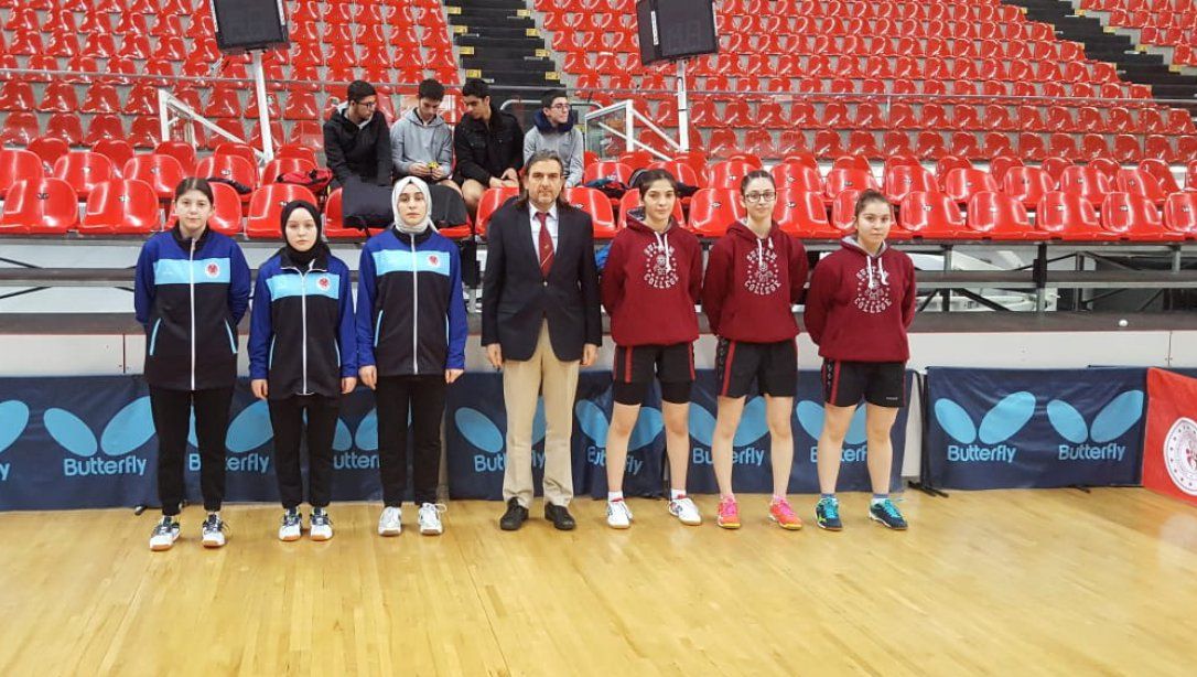 Kızlar Masa Tenisi Takımımız Türkiye 9.cusu Oldu