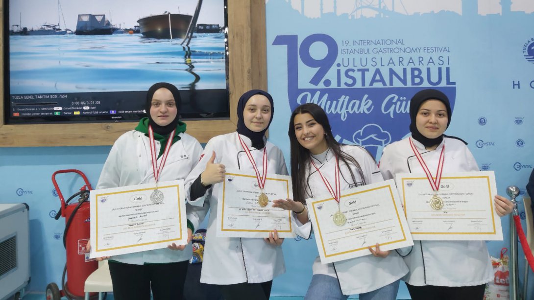 İstanbul Mutfak Günleri'nde Arif Nihat Asya Mesleki ve Teknik Anadolu Lisesi  Öğrencilerimizden Büyük Başarı