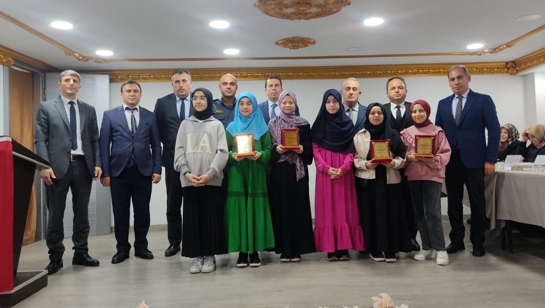 Genç Nida Kur'an'ı Kerim'i Güzel Okuma Yarışması İl Finalinde Okullarımızdan Büyük Başarı