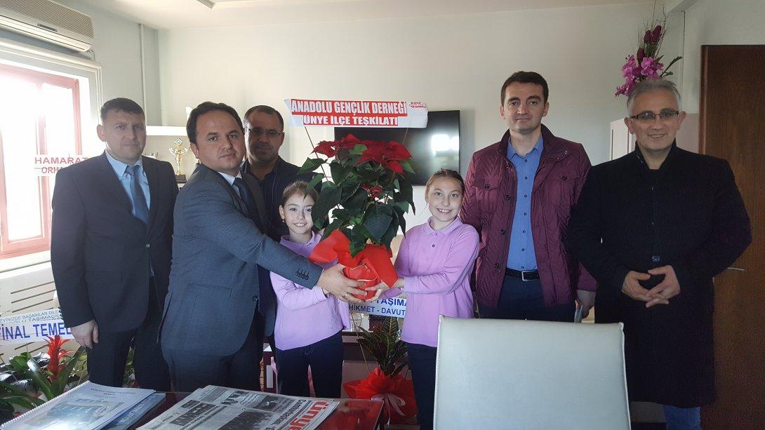Anadolu Gençlik Derneği Ünye İlçe Teşkilatından Ziyaret