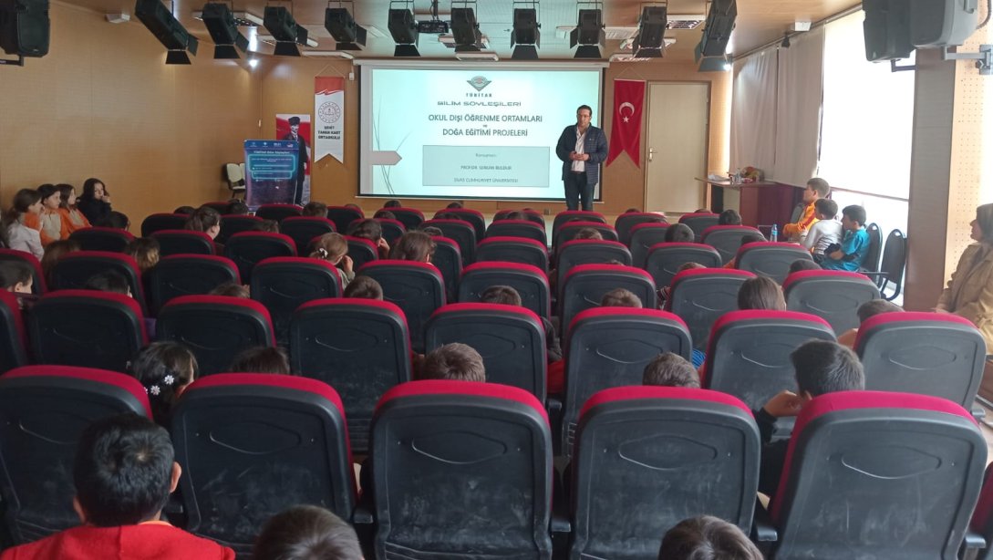 Prof. Dr. Sn. Serkan BULDUR, Şehit Fatih Efiloğlu İlkokulumuzda 'Okul Dışı Öğrenme Ortamları' Konusunda Söyleşi Gerçekleştirdi
