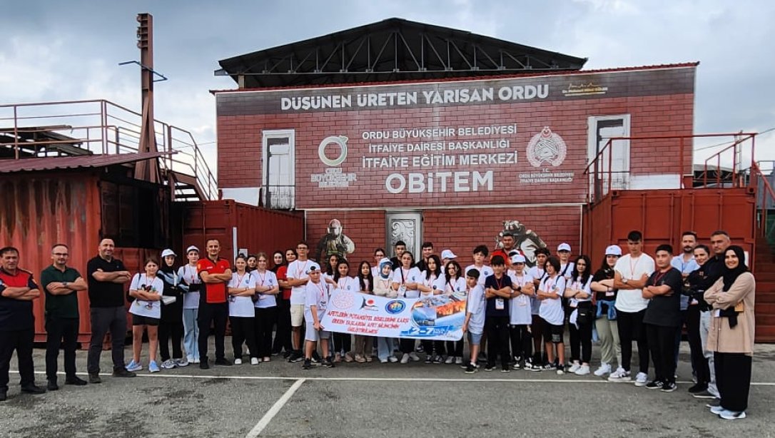 TÜBİTAK 4004 Projemizin 4. Günü Ordu Büyükşehir Belediyesi İtfaiye Eğitim Merkezindeki Etkinliklerle Devam Etmiştir